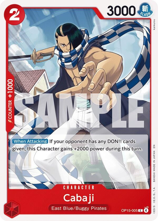 Image for Cabaji (OP15-005) (Adventure on Kami's Island) - One Piece Card Game