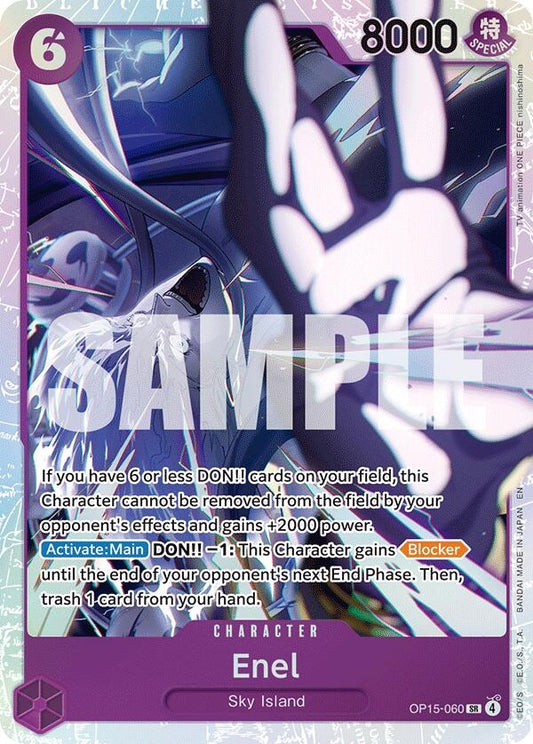 Image for Enel (OP15-060) (OP15-060) (Adventure on Kami's Island) - One Piece Card Game