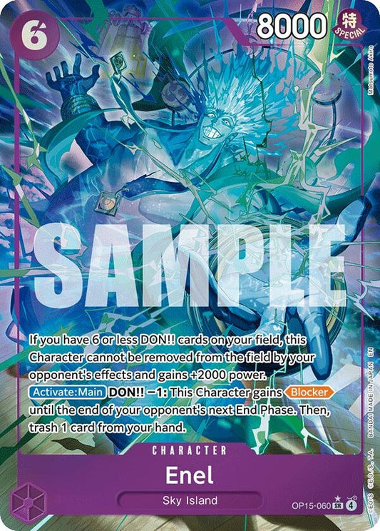 Image for Enel (OP15-060) (Alternate Art) (OP15-060) (Adventure on Kami's Island) - One Piece Card Game