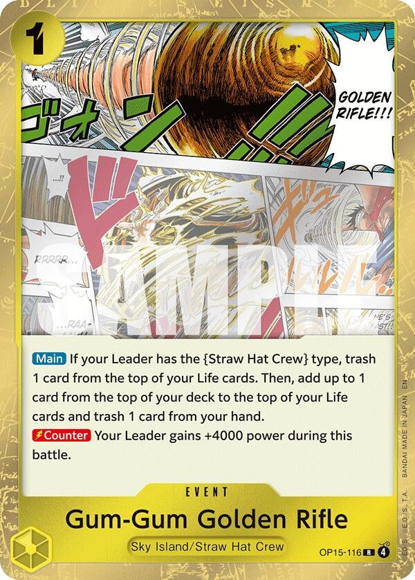 Image for Gum-Gum Golden Rifle (OP15-116) (Adventure on Kami's Island) - One Piece Card Game
