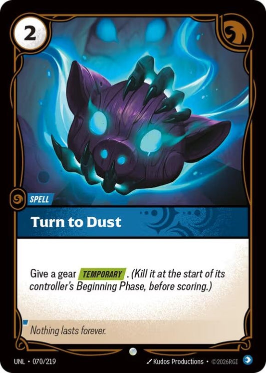 Image for Turn to Dust (070/219) (Unleashed) - Riftbound: League of Legends Trading Card Game