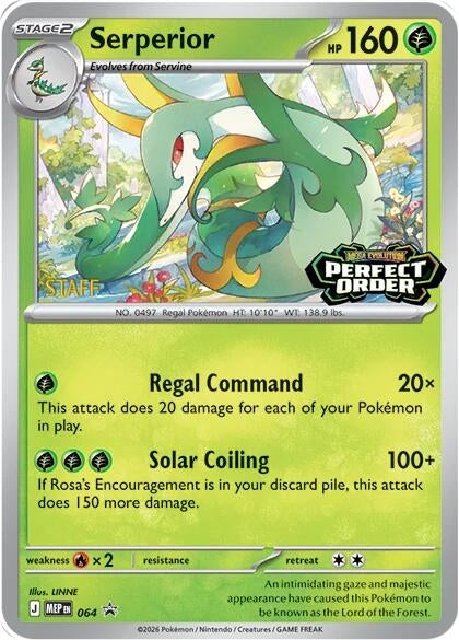 Image for Serperior - 064 [Staff] (064) (ME: Mega Evolution Promo) - Pokemon