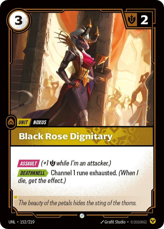 Image for Black Rose Dignitary (152/219) (Unleashed) - Riftbound: League of Legends Trading Card Game