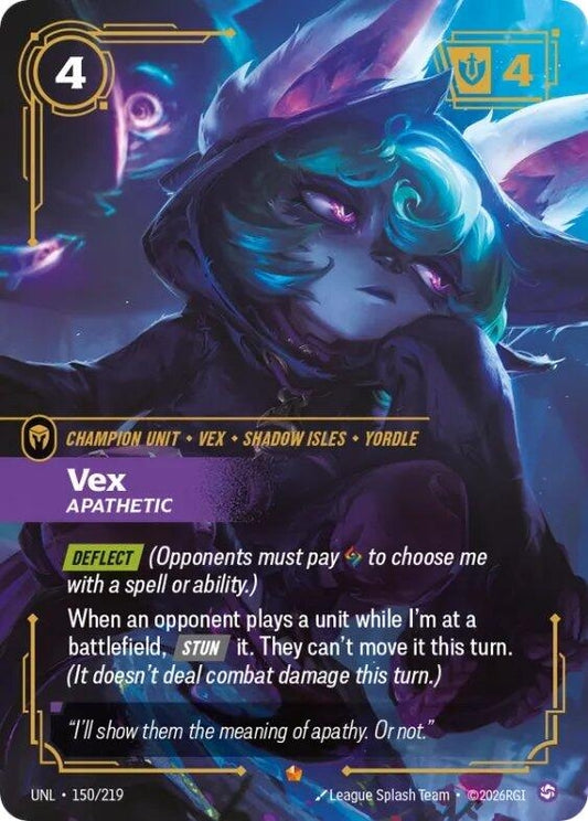 Image for Vex - Apathetic (150/219) (Unleashed) - Riftbound: League of Legends Trading Card Game