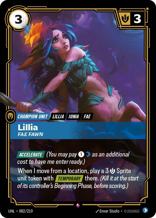 Image for Lillia - Fae Fawn (082/219) (Unleashed) - Riftbound: League of Legends Trading Card Game