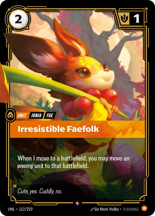 Image for Irresistible Faefolk (112/219) (Unleashed) - Riftbound: League of Legends Trading Card Game
