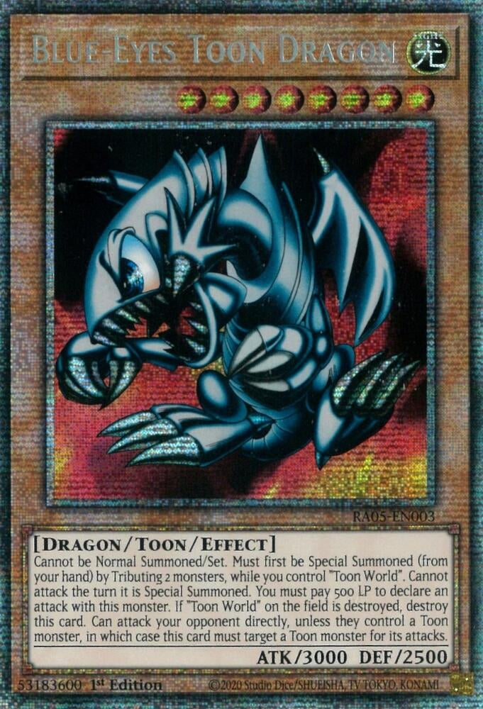 Blue-Eyes Toon Dragon (RA05-EN003) (Rarity Collection 5)