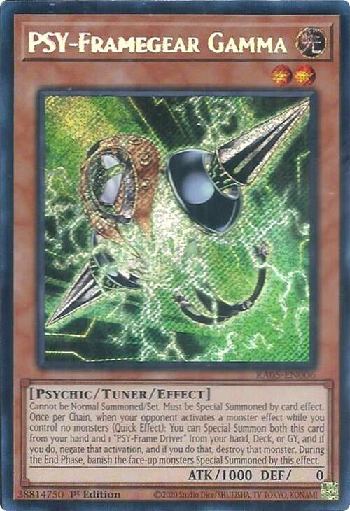 PSY-Framegear Gamma (Secret Rare) (RA05-EN006) (Rarity Collection 5)