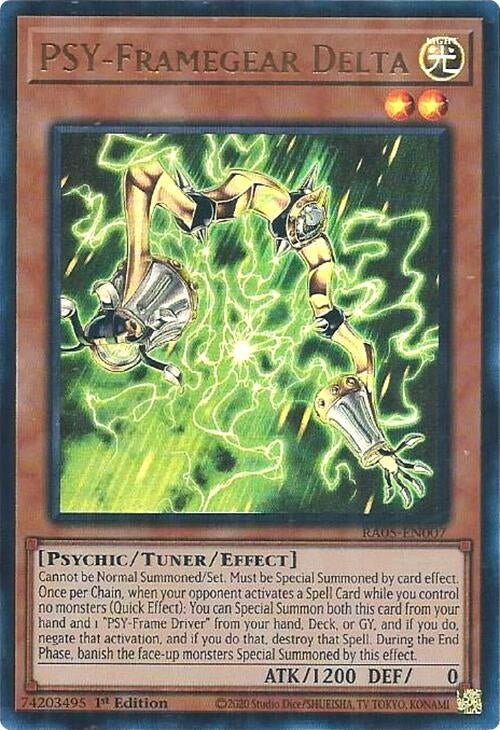 PSY-Framegear Delta (Ultra Rare) (RA05-EN007) (Rarity Collection 5)
