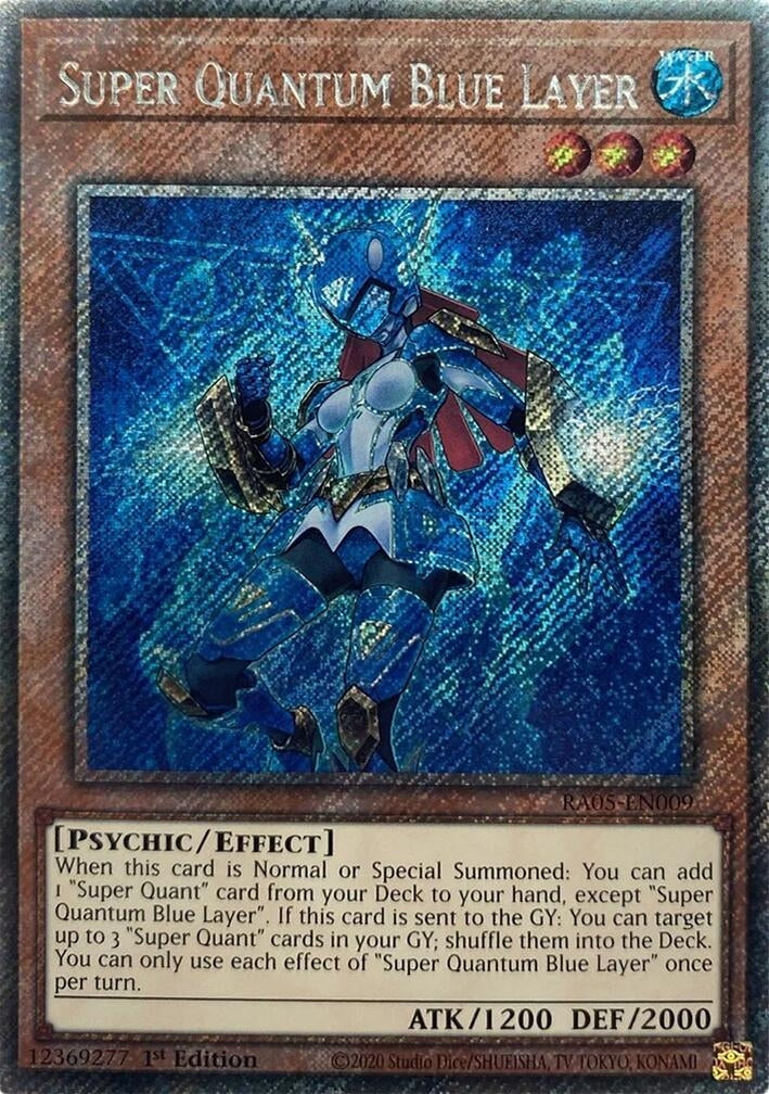 Super Quantum Blue Layer (Platinum Secret Rare) (RA05-EN009) (Rarity Collection 5)
