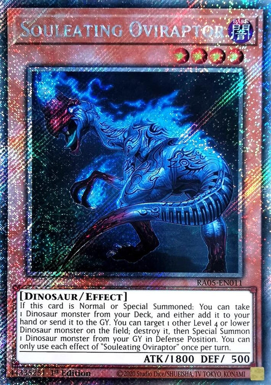 Souleating Oviraptor (Platinum Secret Rare) (RA05-EN011) (Rarity Collection 5)