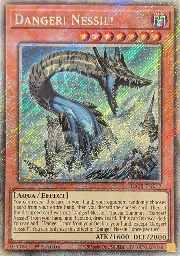 Danger! Nessie! (Platinum Secret Rare) (RA05-EN012) (Rarity Collection 5)
