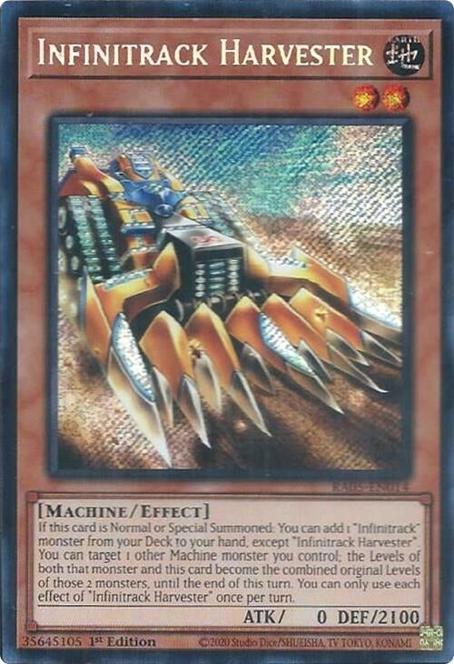 Infinitrack Harvester (Secret Rare) (RA05-EN014) (Rarity Collection 5)