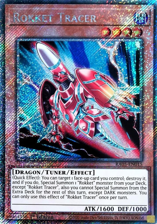 Rokket Tracer (Platinum Secret Rare) (RA05-EN015) (Rarity Collection 5)
