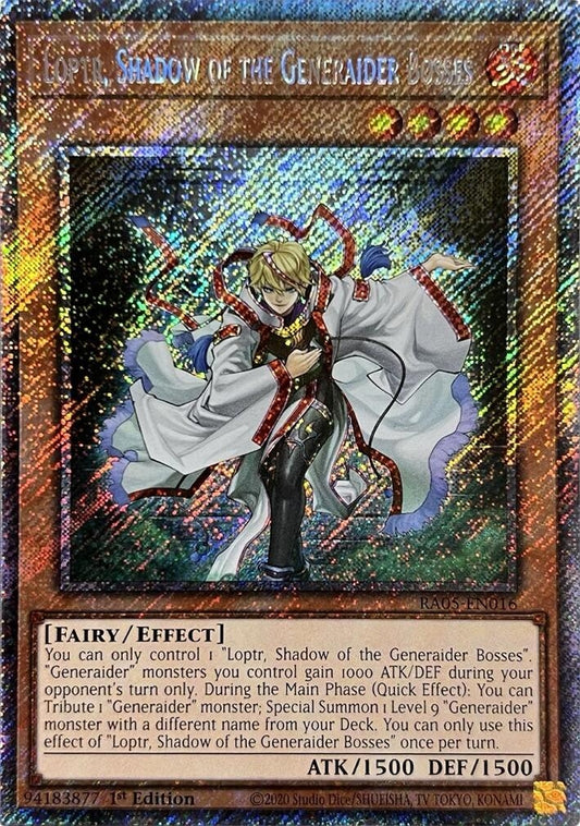 Loptr, Shadow of the Generaider Bosses (Platinum Secret Rare) (RA05-EN016) (Rarity Collection 5)