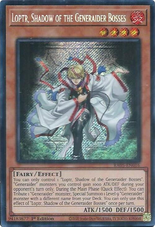 Loptr, Shadow of the Generaider Bosses (Secret Rare) (RA05-EN016) (Rarity Collection 5)