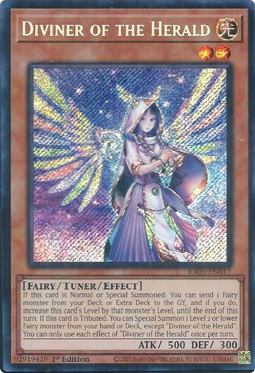 Diviner of the Herald (Secret Rare) (RA05-EN017) (Rarity Collection 5)