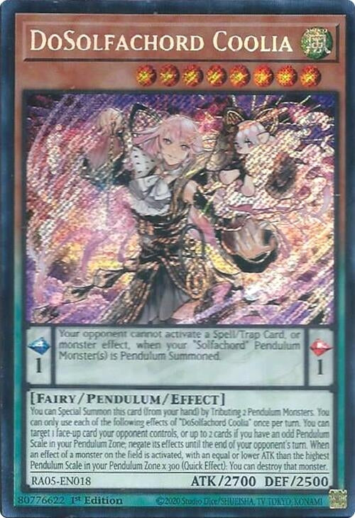 DoSolfachord Coolia (Secret Rare) (RA05-EN018) (Rarity Collection 5)