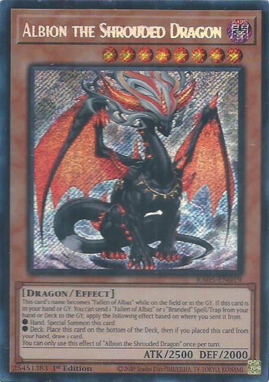 Albion the Shrouded Dragon (Secret Rare) (RA05-EN019) (Rarity Collection 5)