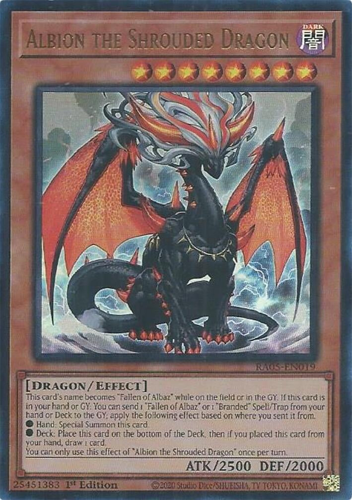 Albion the Shrouded Dragon (Ultra Rare) (RA05-EN019) (Rarity Collection 5)