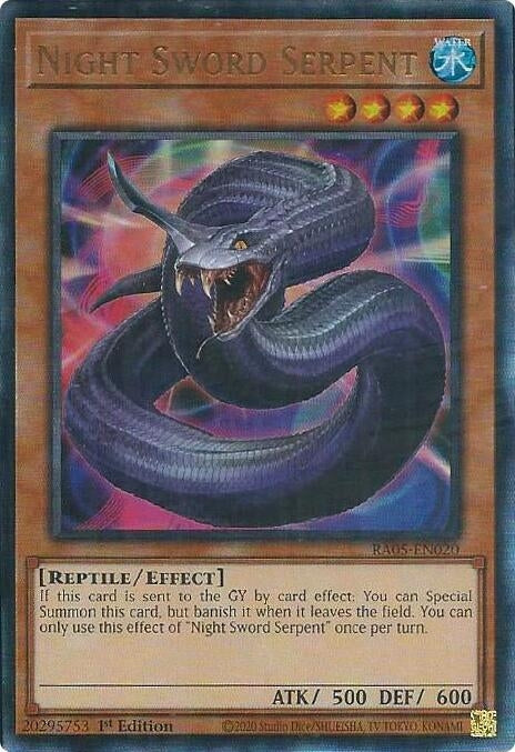 Night Sword Serpent (Ultimate Rare) (RA05-EN020) (Rarity Collection 5)