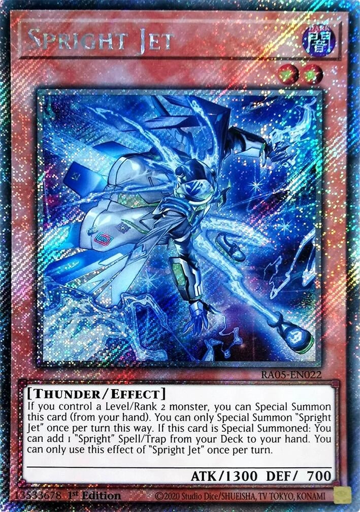 Spright Jet (Platinum Secret Rare) (RA05-EN022) (Rarity Collection 5)