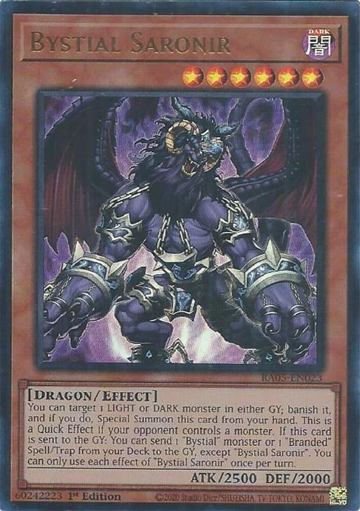 Bystial Saronir (Ultra Rare) (RA05-EN023) (Rarity Collection 5)