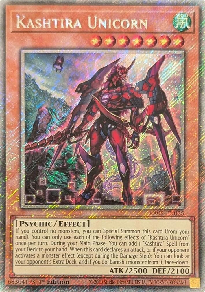 Kashtira Unicorn (Platinum Secret Rare) (RA05-EN025) (Rarity Collection 5)