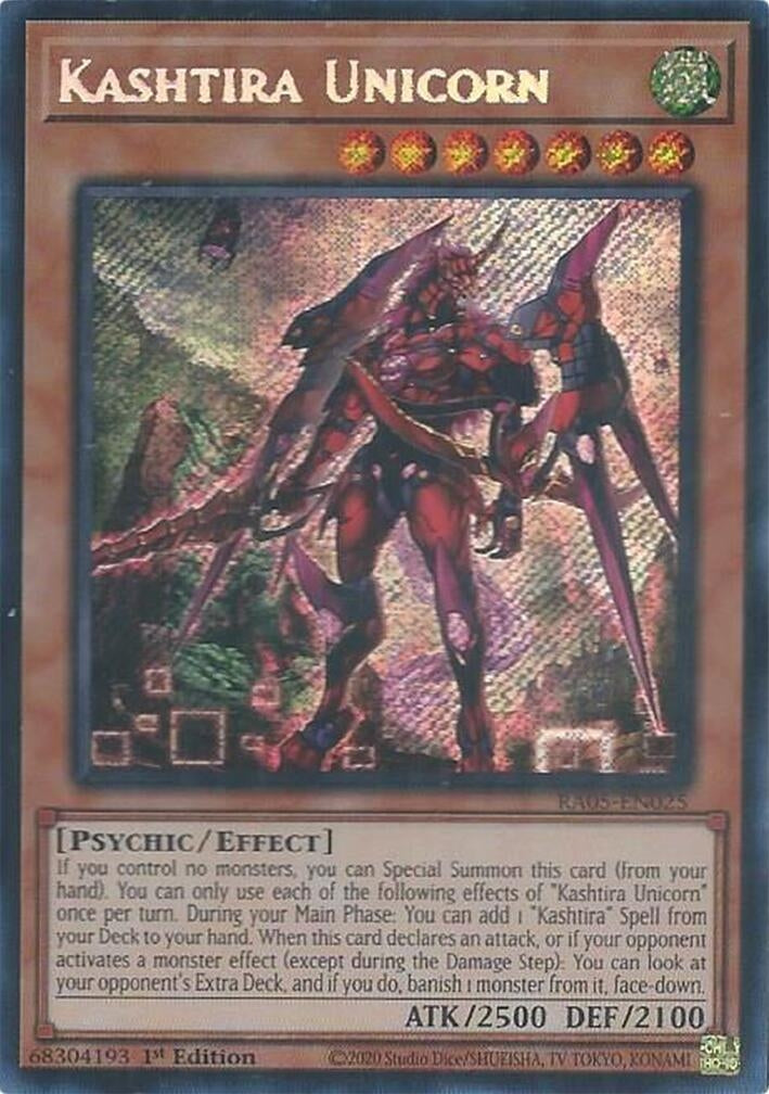 Kashtira Unicorn (Secret Rare) (RA05-EN025) (Rarity Collection 5)