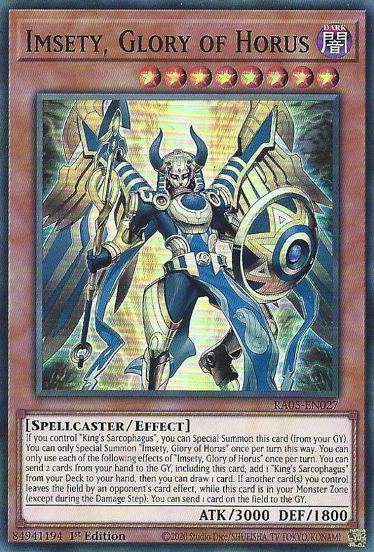 Imsety, Glory of Horus (RA05-EN027) (Rarity Collection 5)