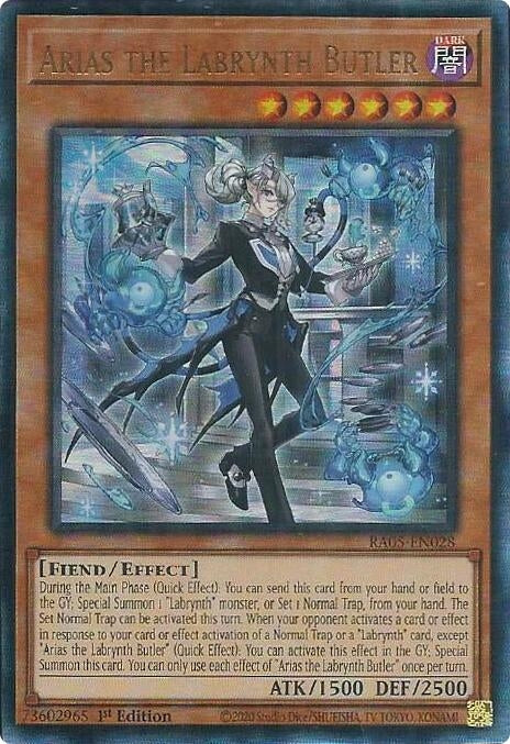 Arias the Labrynth Butler (Ultimate Rare) (RA05-EN028) (Rarity Collection 5)