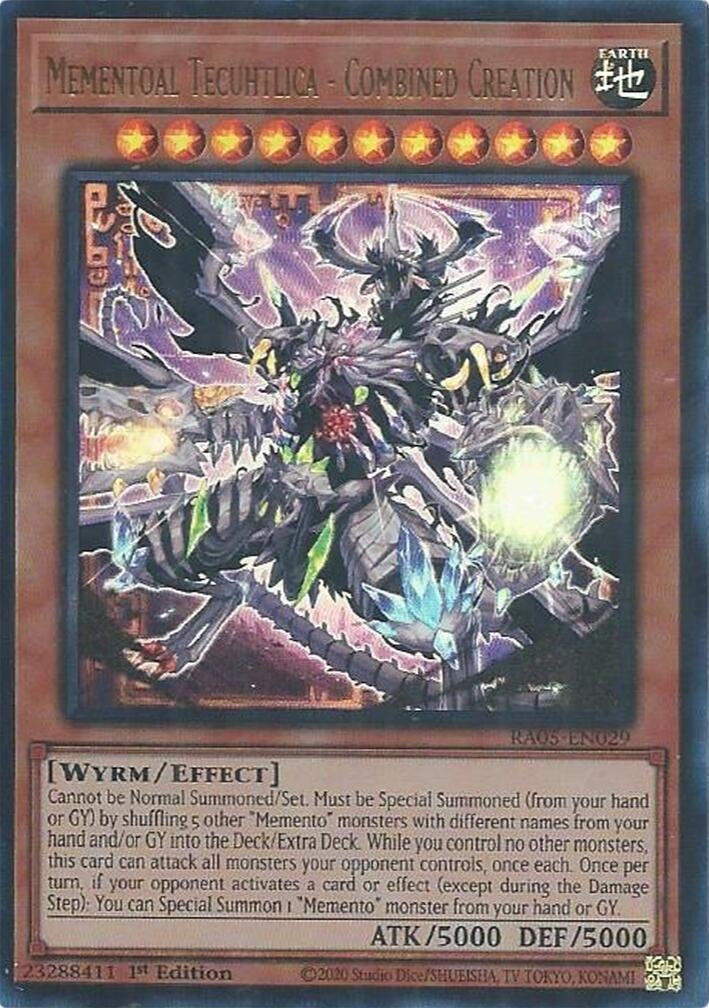 Mementoal Tecuhtlica - Combined Creation (Ultra Rare) (RA05-EN029) (Rarity Collection 5)