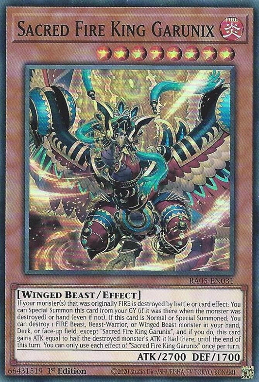 Sacred Fire King Garunix (RA05-EN031) (Rarity Collection 5)
