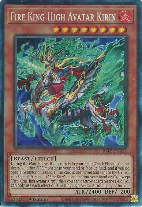 Fire King High Avatar Kirin (Collector's Rare) (RA05-EN032) (Rarity Collection 5)
