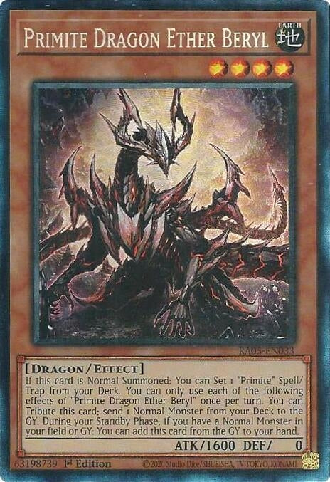 Primite Dragon Ether Beryl (Collector's Rare) (RA05-EN033) (Rarity Collection 5)