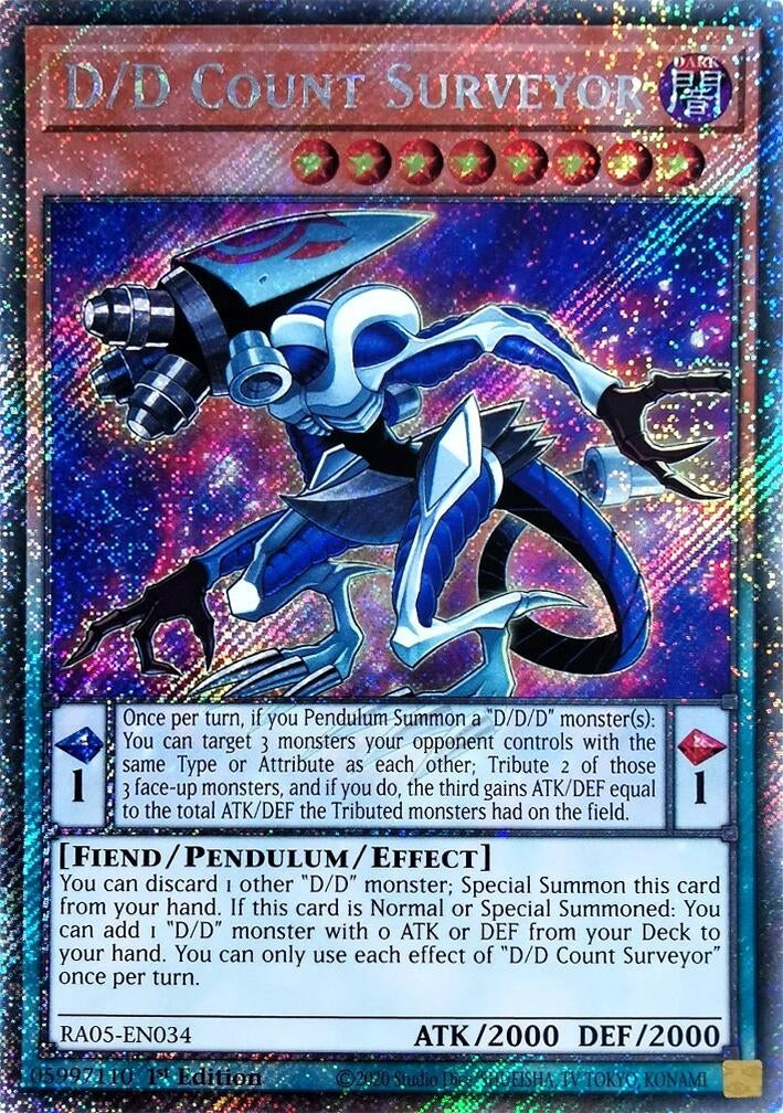 D/D Count Surveyor (Platinum Secret Rare) (RA05-EN034) (Rarity Collection 5)