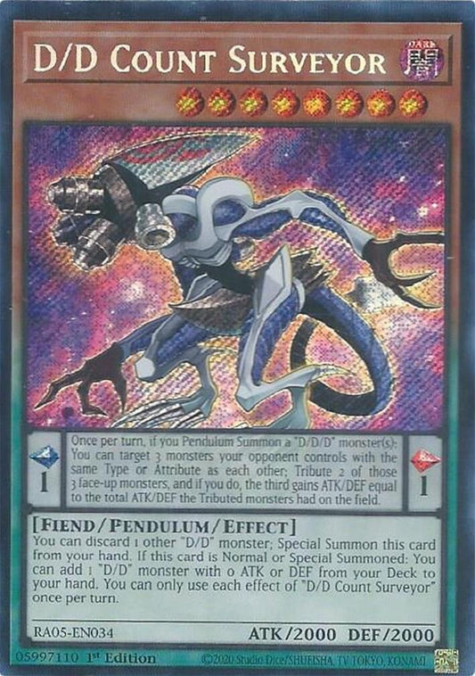 D/D Count Surveyor (Secret Rare) (RA05-EN034) (Rarity Collection 5)