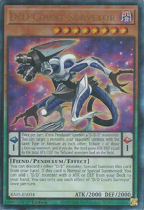 D/D Count Surveyor (Ultimate Rare) (RA05-EN034) (Rarity Collection 5)