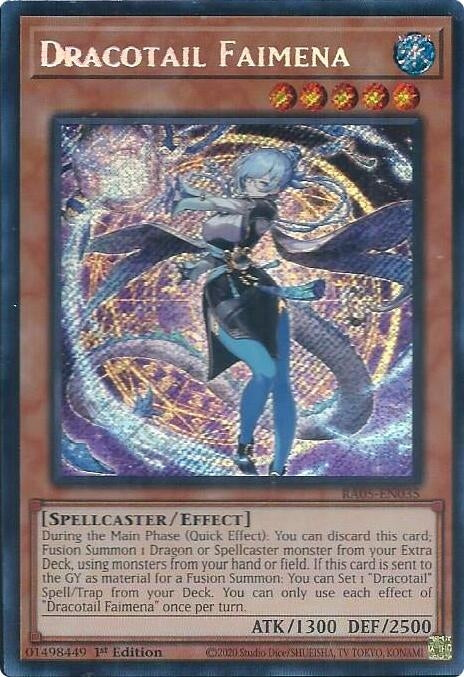 Dracotail Faimena (Secret Rare) (RA05-EN035) (Rarity Collection 5)