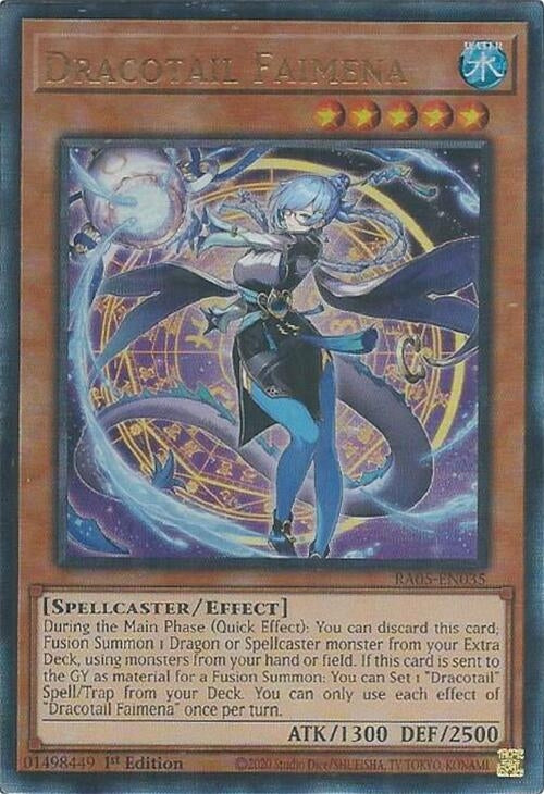 Dracotail Faimena (Ultimate Rare) (RA05-EN035) (Rarity Collection 5)