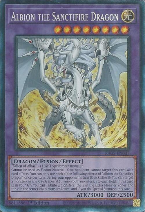 Albion the Sanctifire Dragon (Collector's Rare) (RA05-EN037) (Rarity Collection 5)