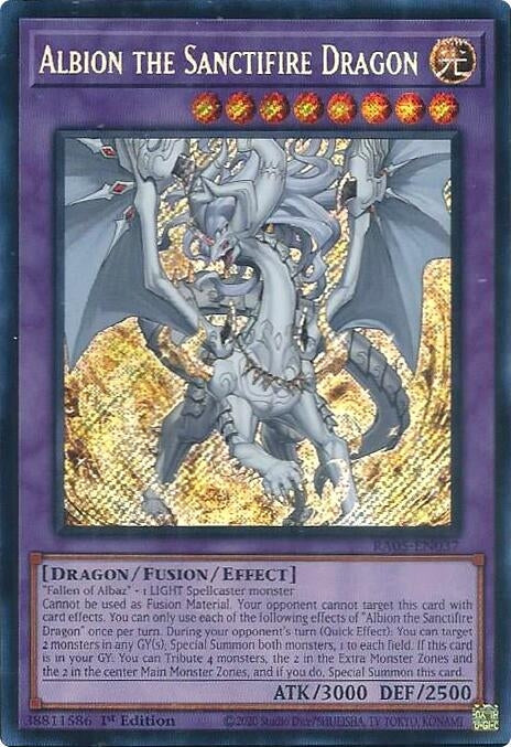 Albion the Sanctifire Dragon (Secret Rare) (RA05-EN037) (Rarity Collection 5)