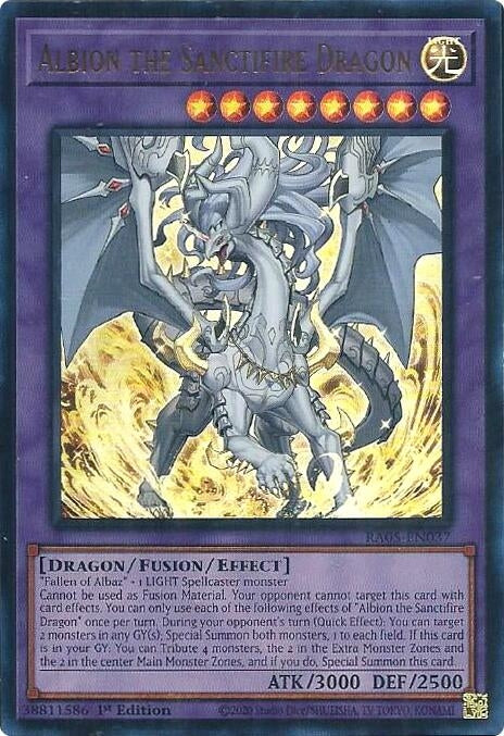 Albion the Sanctifire Dragon (Ultra Rare) (RA05-EN037) (Rarity Collection 5)