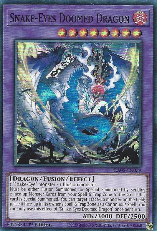Snake-Eyes Doomed Dragon (RA05-EN039) (Rarity Collection 5)