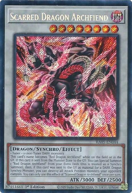 Scarred Dragon Archfiend (Secret Rare) (RA05-EN044) (Rarity Collection 5)