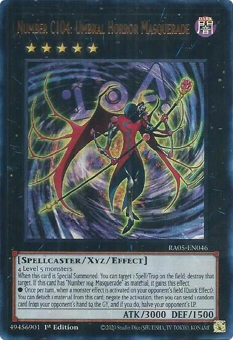Number C104: Umbral Horror Masquerade (Ultra Rare) (RA05-EN046) (Rarity Collection 5)