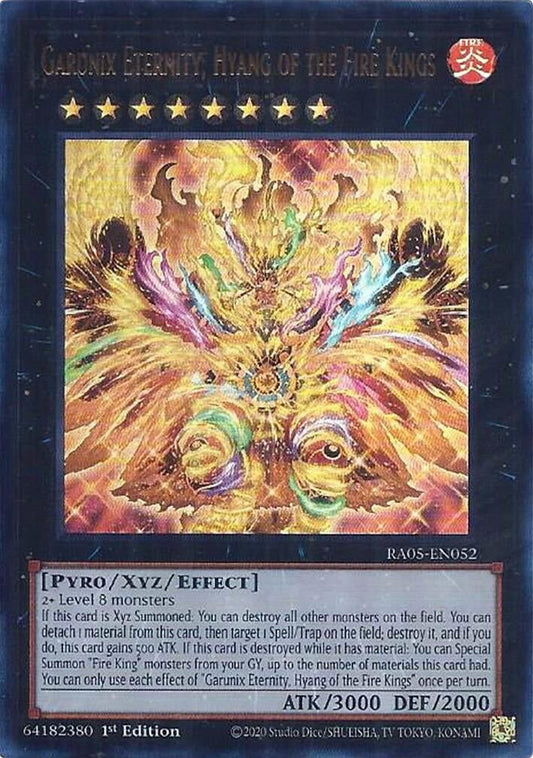 Garunix Eternity, Hyang of the Fire Kings (Ultra Rare) (RA05-EN052) (Rarity Collection 5)