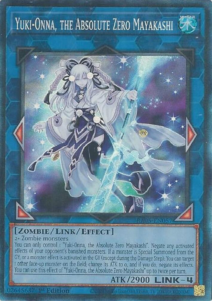 Yuki-Onna, the Absolute Zero Mayakashi (Collector's Rare) (RA05-EN057) (Rarity Collection 5)
