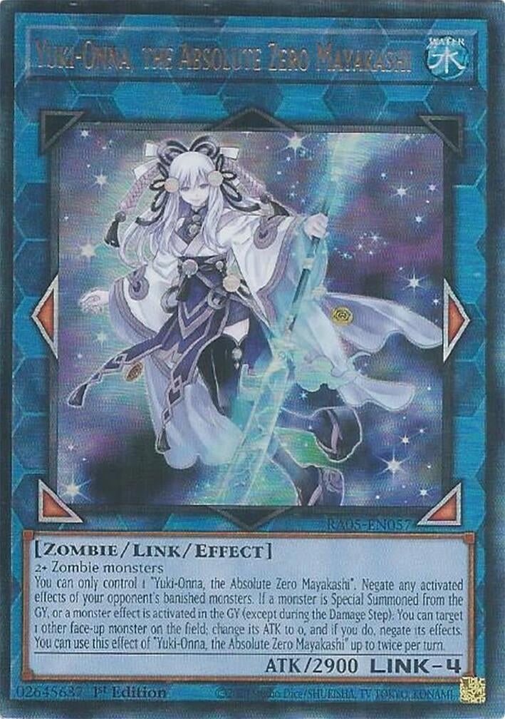 Yuki-Onna, the Absolute Zero Mayakashi (Ultimate Rare) (RA05-EN057) (Rarity Collection 5)