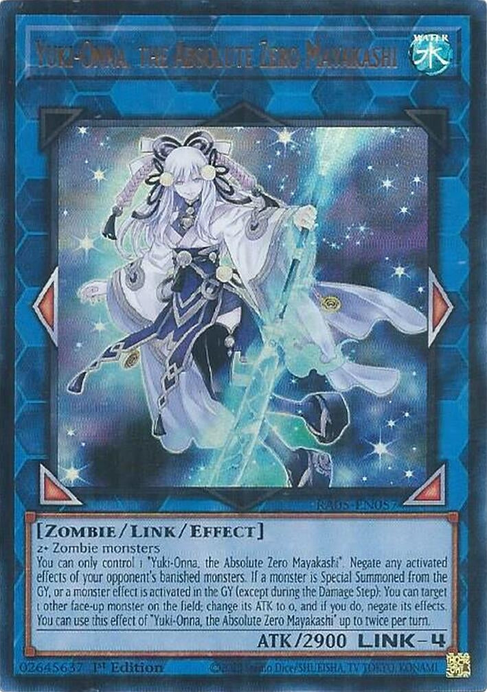 Yuki-Onna, the Absolute Zero Mayakashi (Ultra Rare) (RA05-EN057) (Rarity Collection 5)